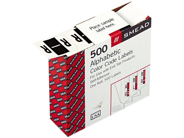 Smead Smead 67088 Brown Bar-Style End Tab Label R 500 Roll — product photo