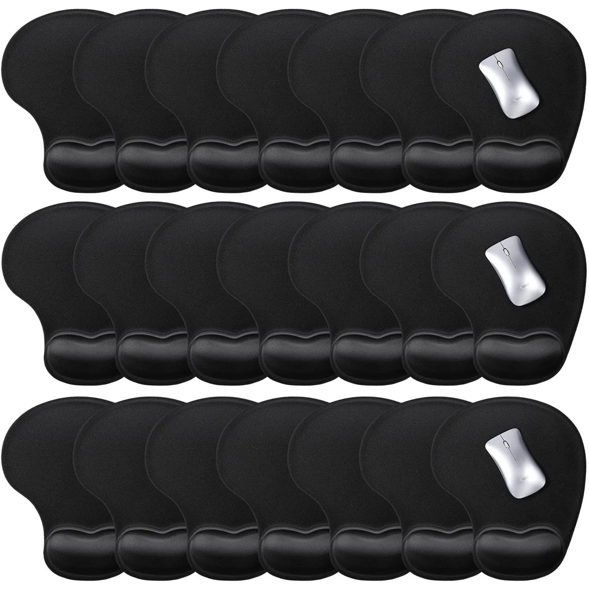  Yunsailing Yunsailing- Gaming Mouse-150 Gel Wrist Rest Mouse Pad 20 Pack Black 9x7 in — product photo