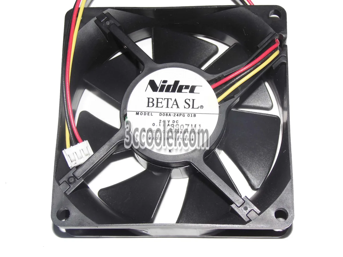 OEM Industries OEM Industries D08A-24PG 80mm 24V 0.11A 3-Pin Fan — product photo