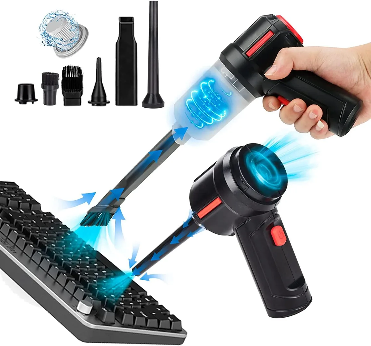Corn Electronics Corn Electronics 3-in-1 Electric Air Duster Vacuum Pump 4000mAh — product photo