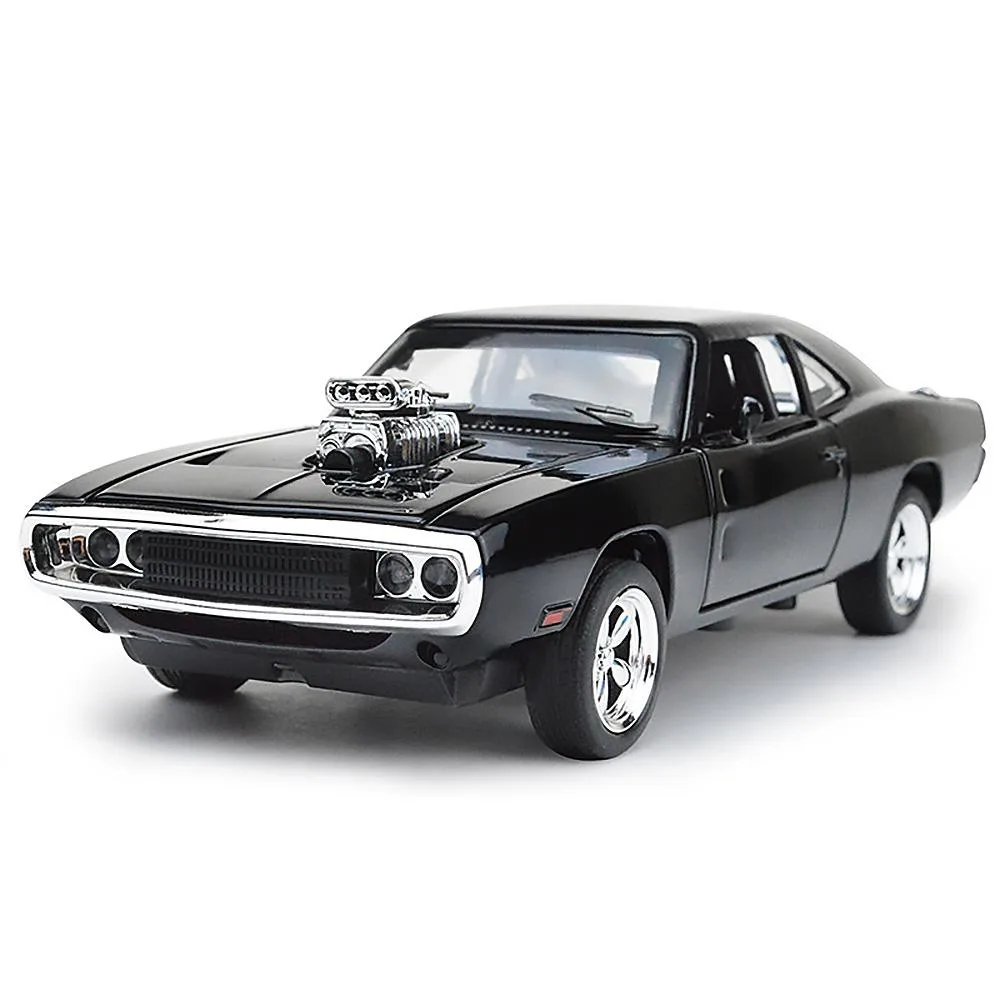 MiniAuto MiniAuto 1:32 Dodge Charger 1970 Diecast Vehicle (Black) — product photo