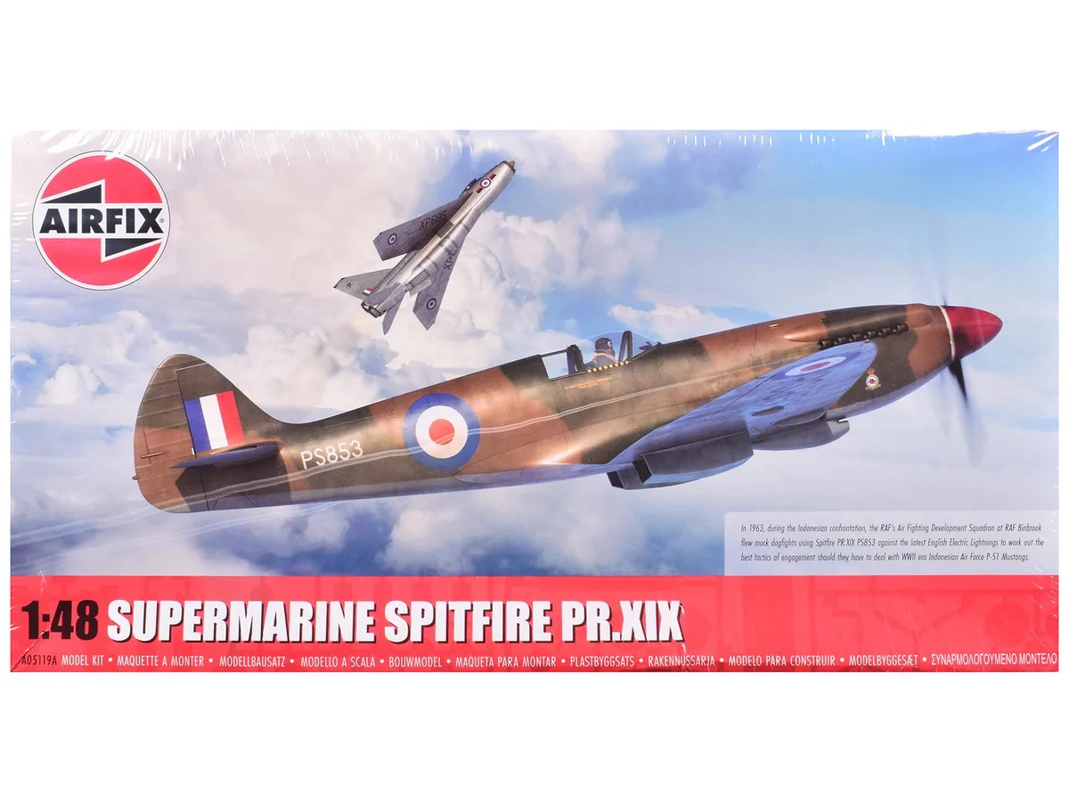 Airfix Airfix Supermarine Spitfire PR.XIX 1/48 Level 2 Kit 98 Parts — product photo