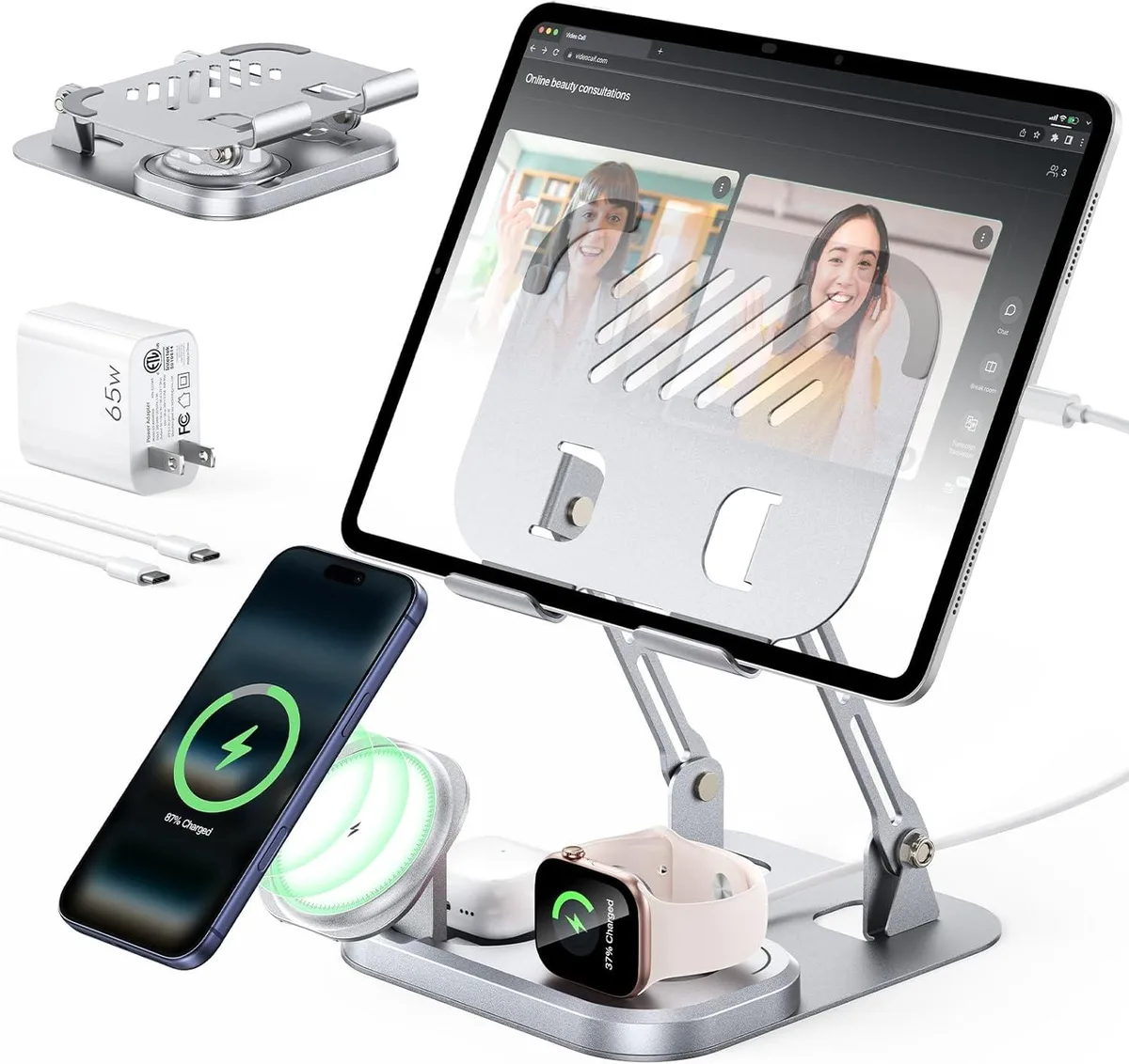 Luisport Luisport 65W 5-in-1 Charging Station 30W Wired Stand iPhone 17 16 iWatch — product photo
