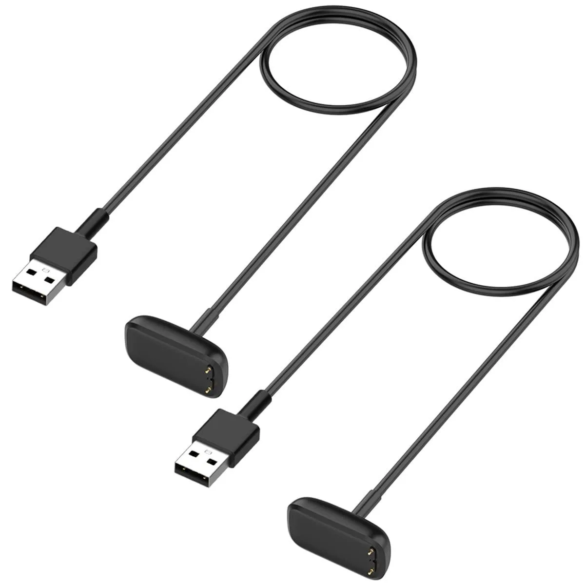 BONAEVER BONAEVER Fitbit Charge 5/6 Luxe Charger 2-Pack 1m Black — product photo