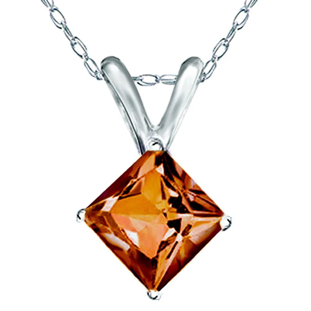 Mabella Fashion Mabella Fashion 14K White Gold Rabbit Citrine Pendant Necklace 18 in — product photo