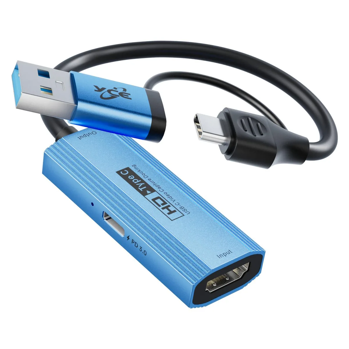 elgato Z271A Video Capture Card 4K 60Hz Input 1080p 60fps 100W PD USB C/A — product photo