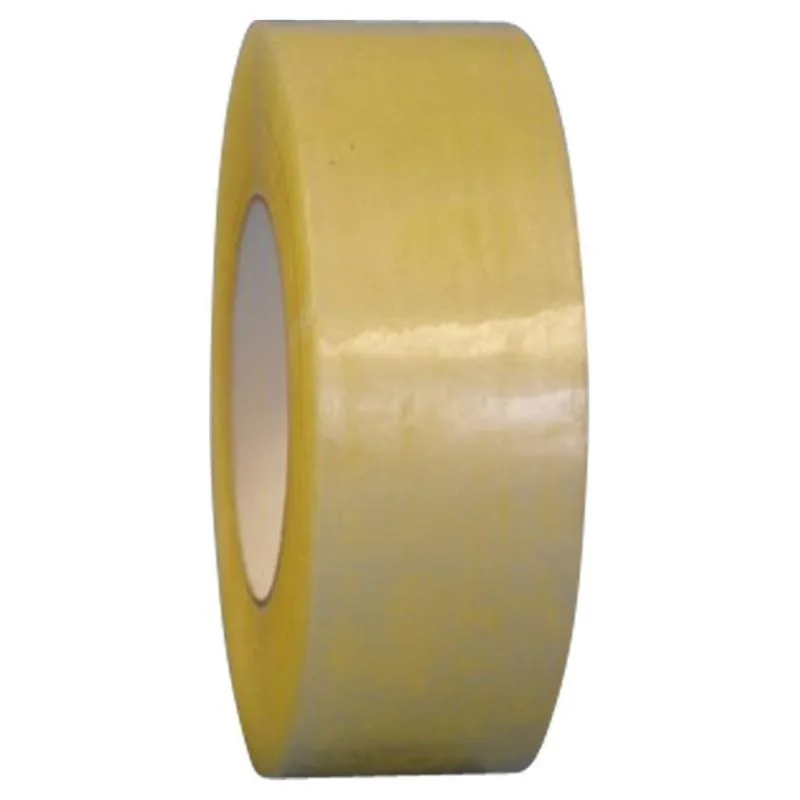 Clear polyester box sealing tape rolls in a case of four