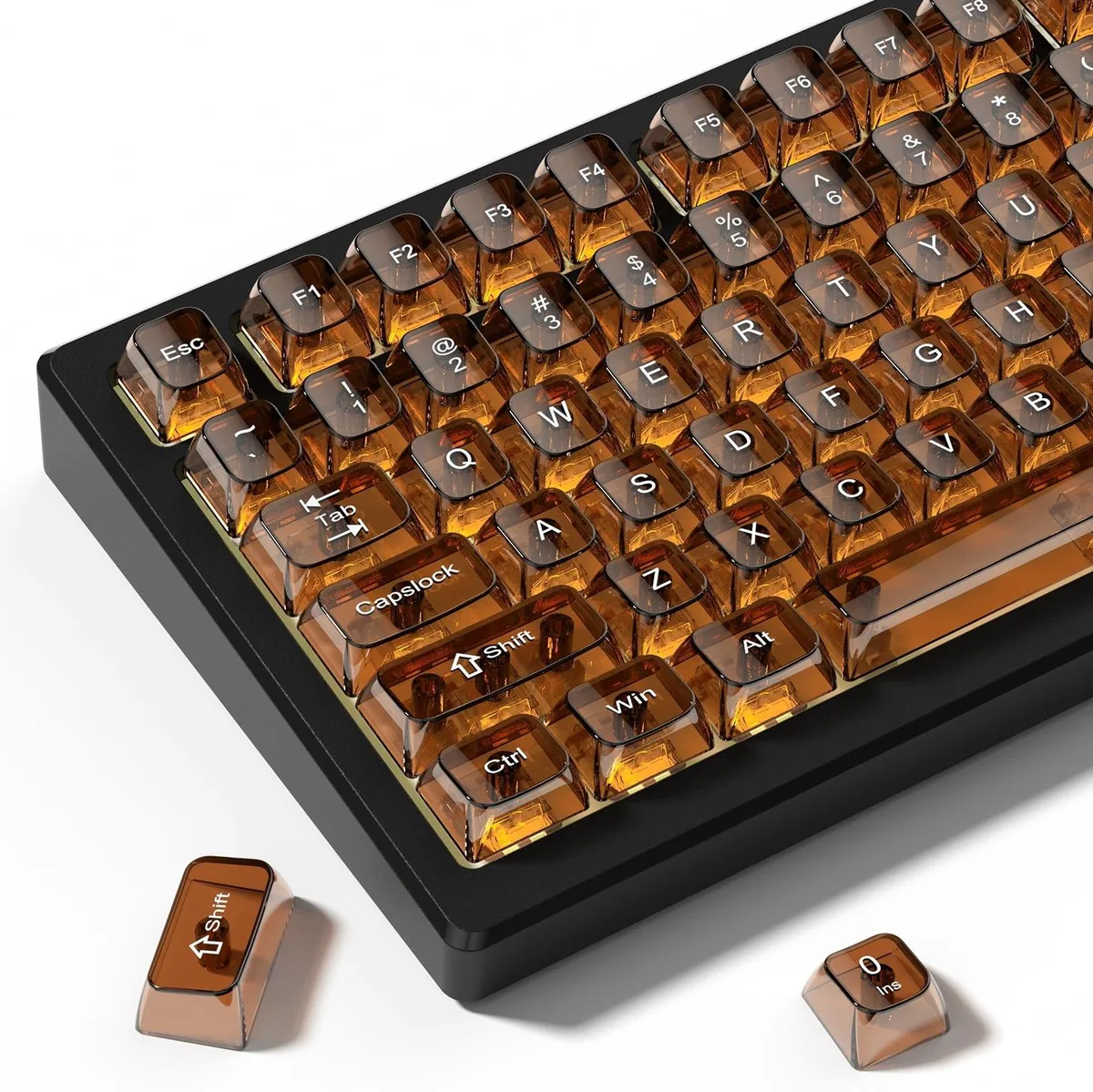 Womier Womier Brown Clear 115-key MDA keycaps .3 kg — product photo