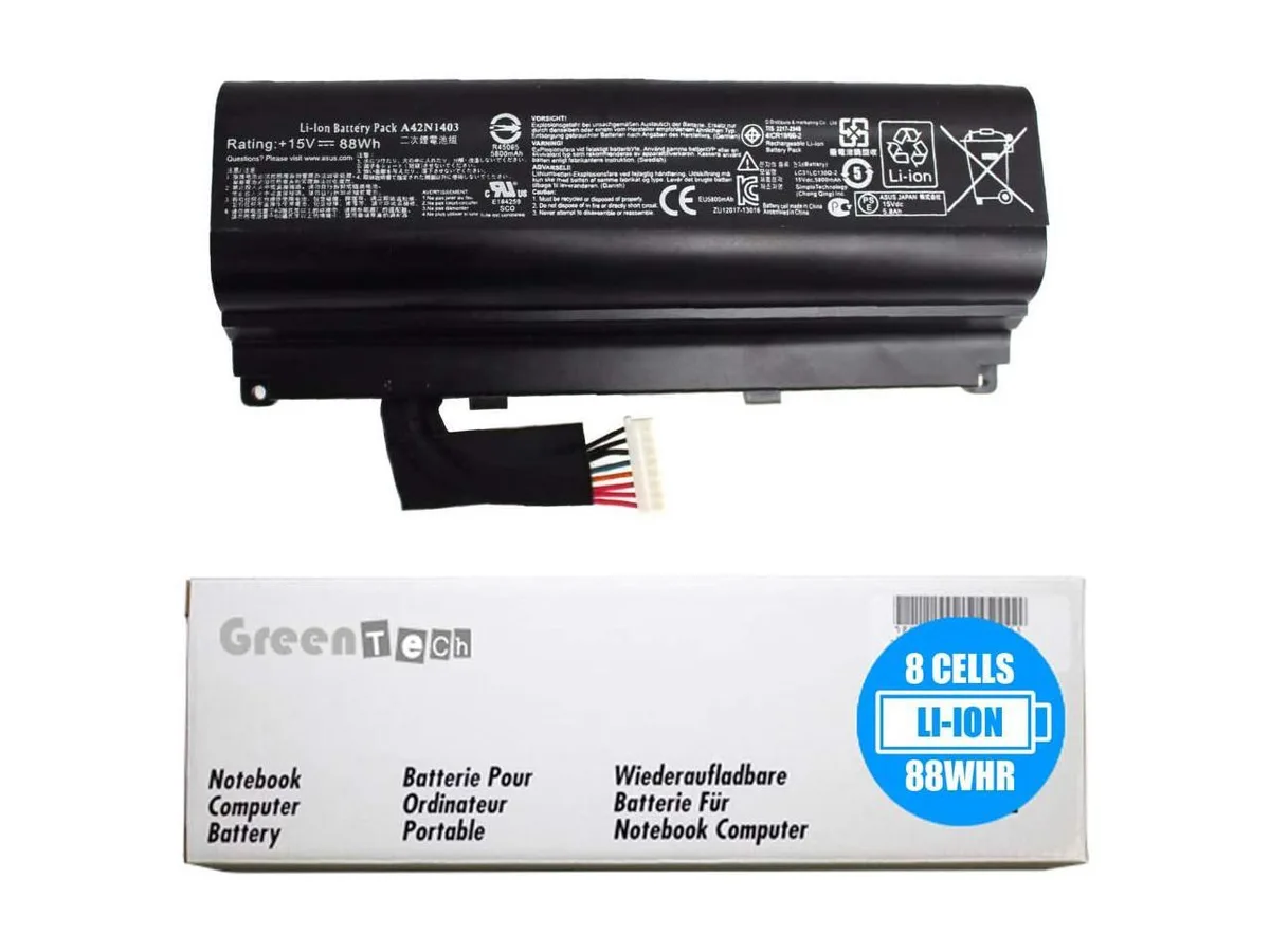 NShi NShi A42N1403 88WH 15V 5867mAh 8-cell laptop battery — product photo