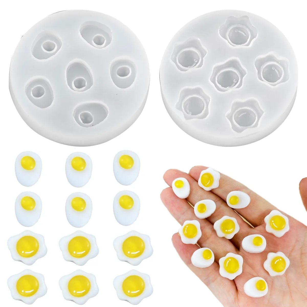  BROVITI RR-787 fried-egg silicone molds 2pcs general craft — product photo
