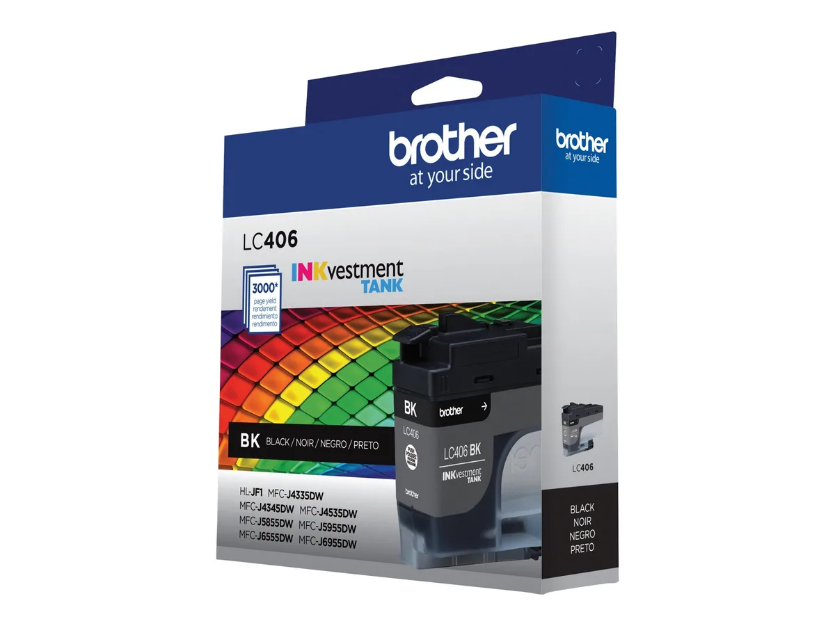 Brother Brother LC406BKS ink cartridges (genuine brands) 3000 page-yield black — product photo