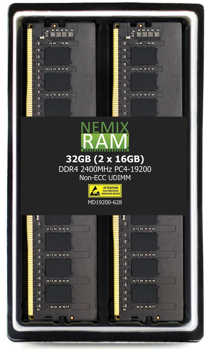 NEMIX RAM NEMIX RAM MD19200-628K2 32GB (2x16GB) DDR4 2400 CL17 desktop RAM — product photo