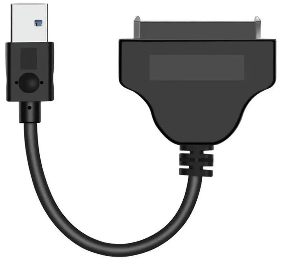 Compact USB 3.0 to SATA 22-pin adapter cable for 2.5-inch drives