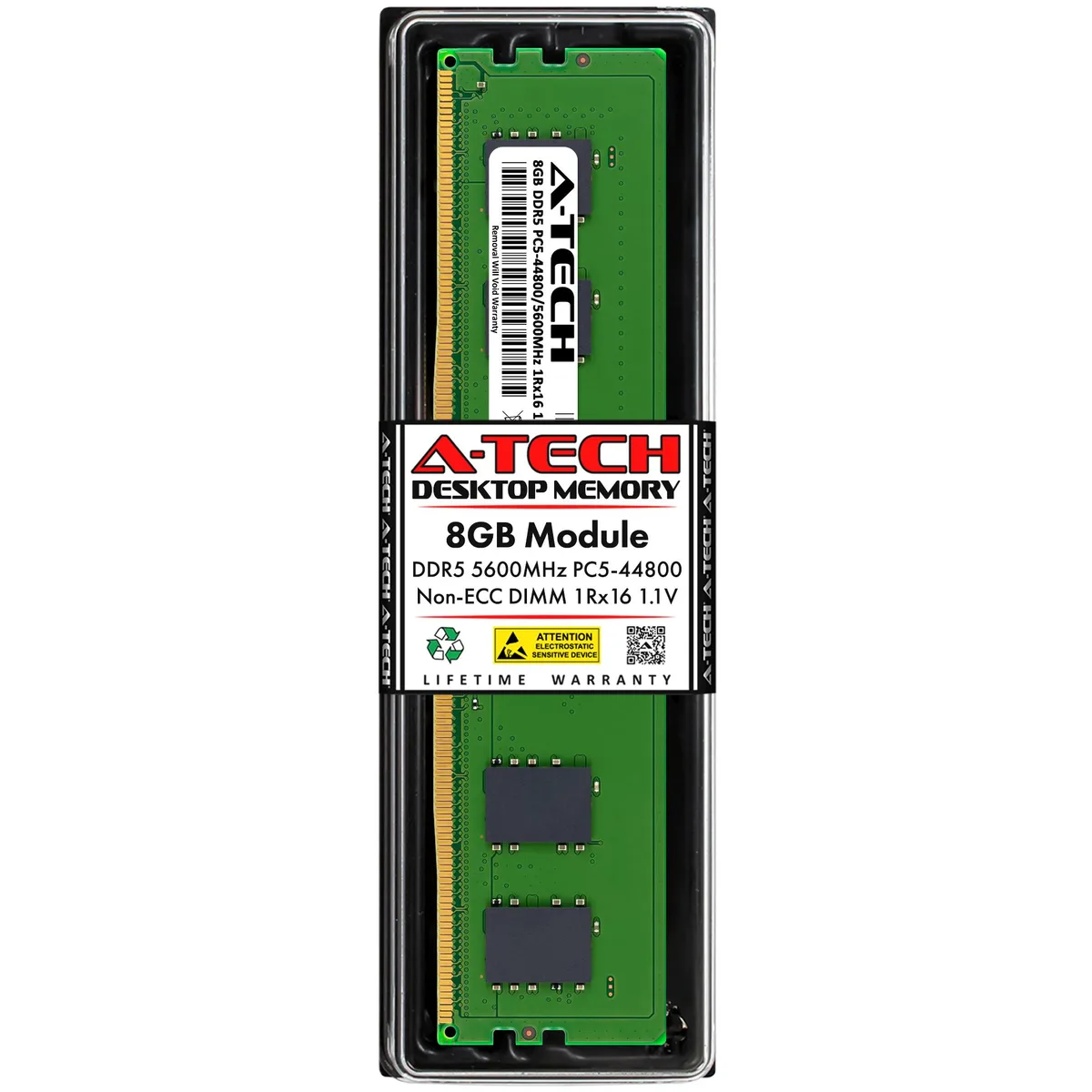 A-Tech A-Tech 8GB DDR5 5600 Desktop RAM Micron MTC4C10163S1UC56BD1 1Rx16 — product photo