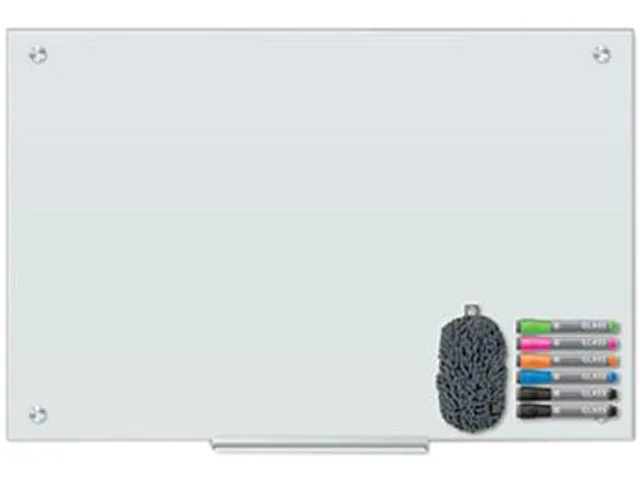 U Brands U Brands 3970U00-01 Magnetic Glass Dry Erase Board 36" x 24" White — product photo
