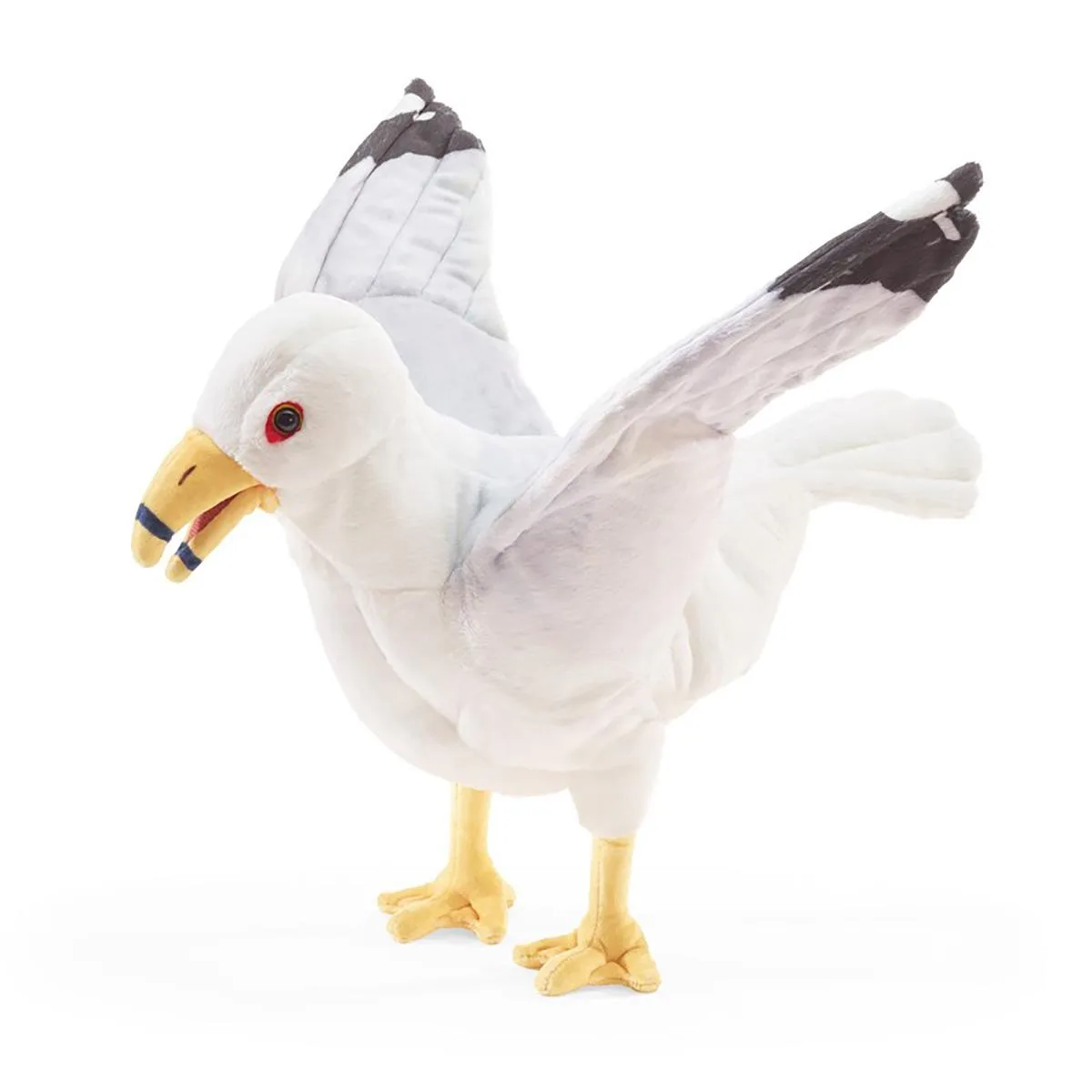 Folkmanis Puppets Folkmanis Gull Hand Puppet 11" Long 20" Wide 10" Tall — product photo