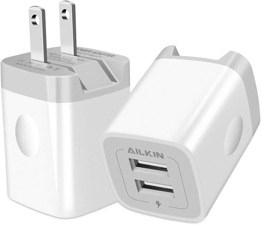 ONITOON ONITOON 2.4A Dual USB Wall Charger 2-Pack — product photo