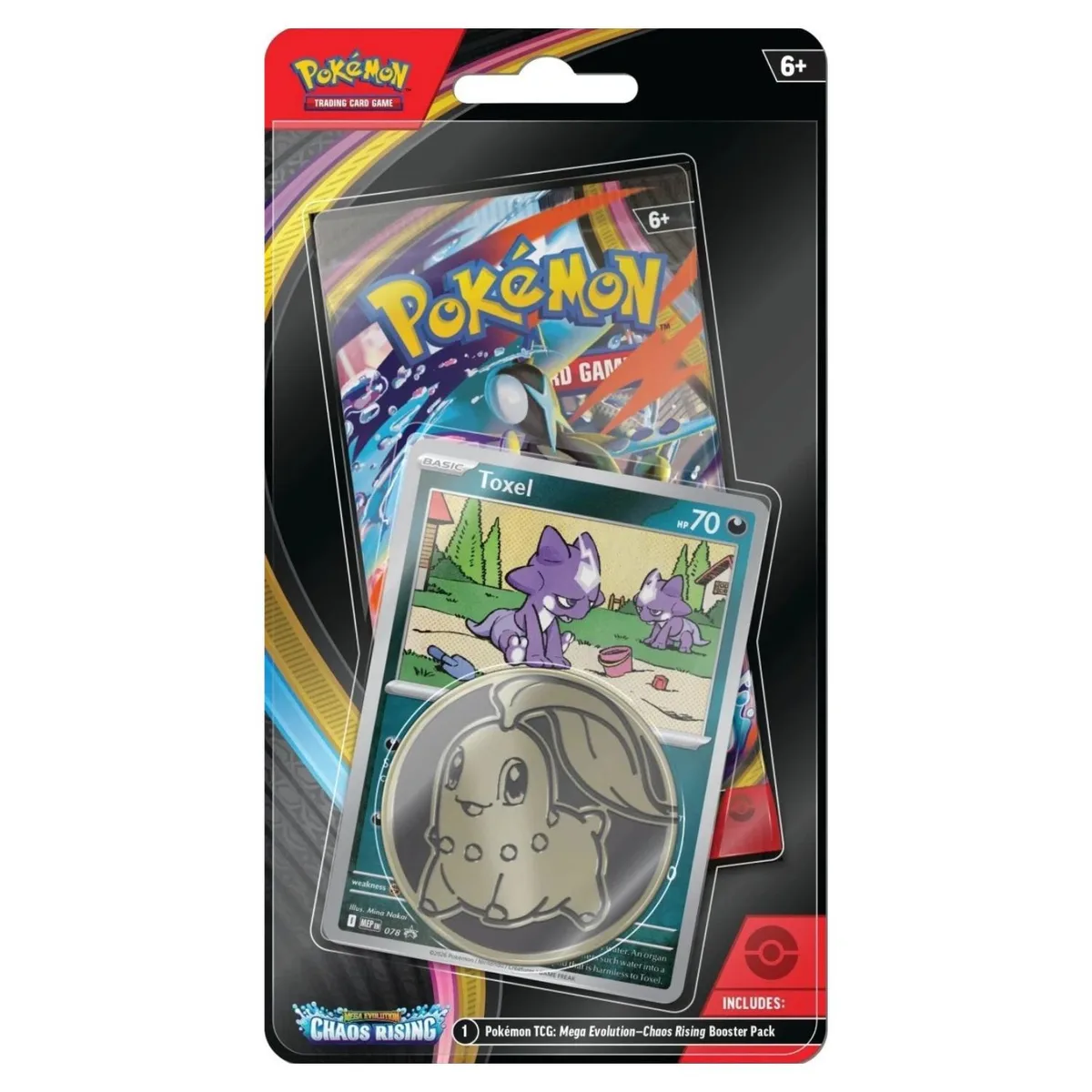 The Pokémon Company Int'l The Pokémon Company Int'l Chaos Rising Checklane Blister Toxel 10 cards 2026 — product photo