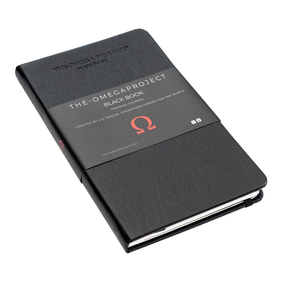 A5 leather daily planner with elastic band, pen slit and collapsible pouch