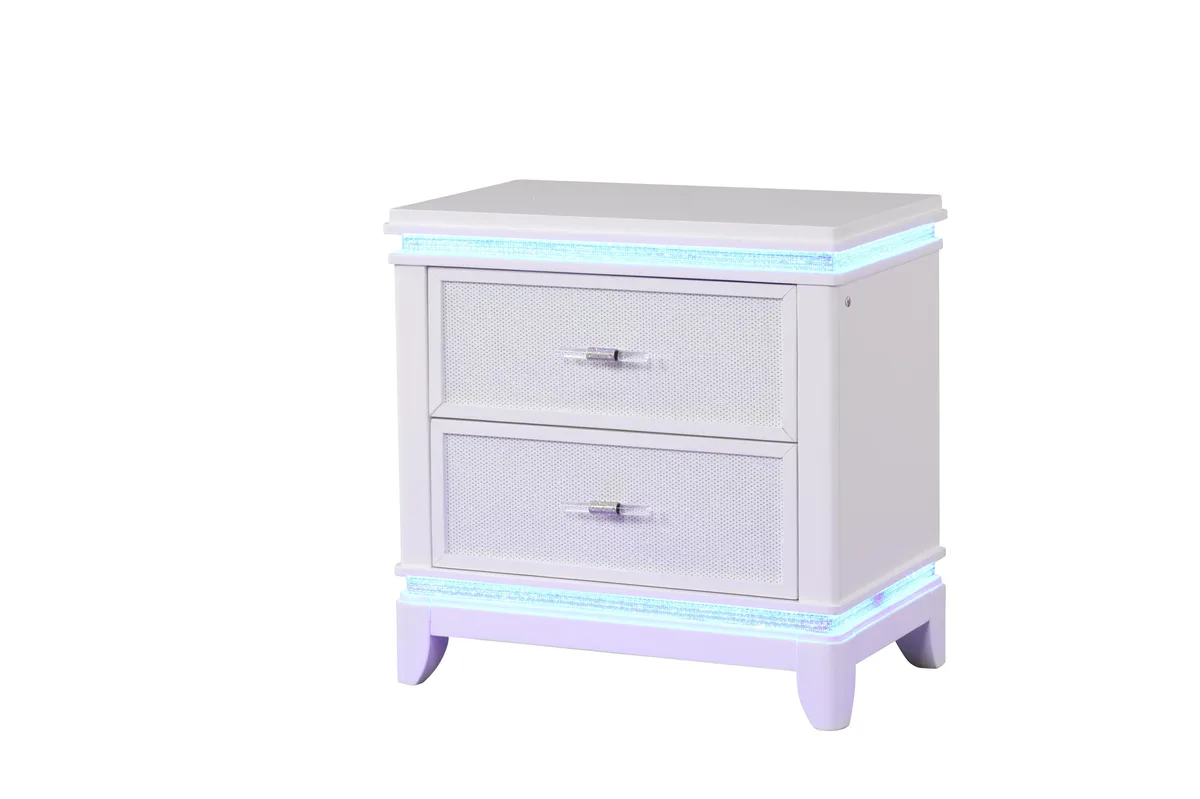 tuphen tuphen Opium 2-Drawer Nightstand White 17"L x 28"W x 28"H — product photo
