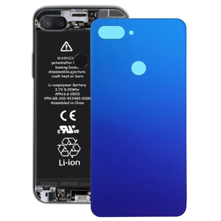 Twilight blue plastic back cover for Mi 8 Lite