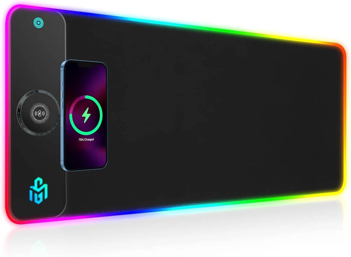 KEHIPI KEHIPI RGB Wireless Charging Mouse Pad 800x300x4mm Black — product photo