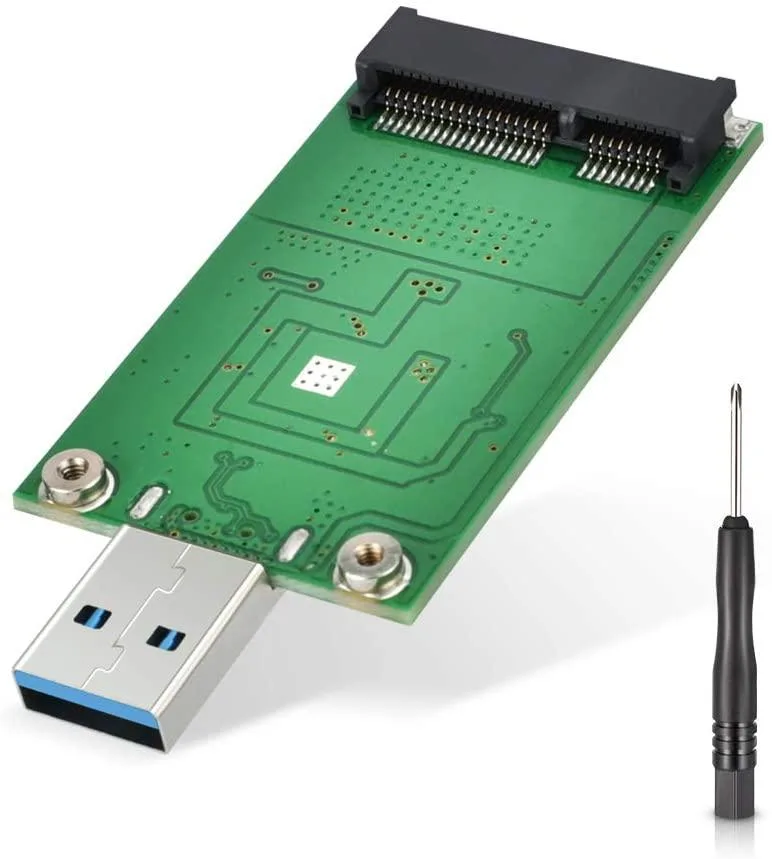 Winait Winait mSATA to USB 3.0 Adapter 50mm 512GB 200/400Mbps ASM1153E — product photo