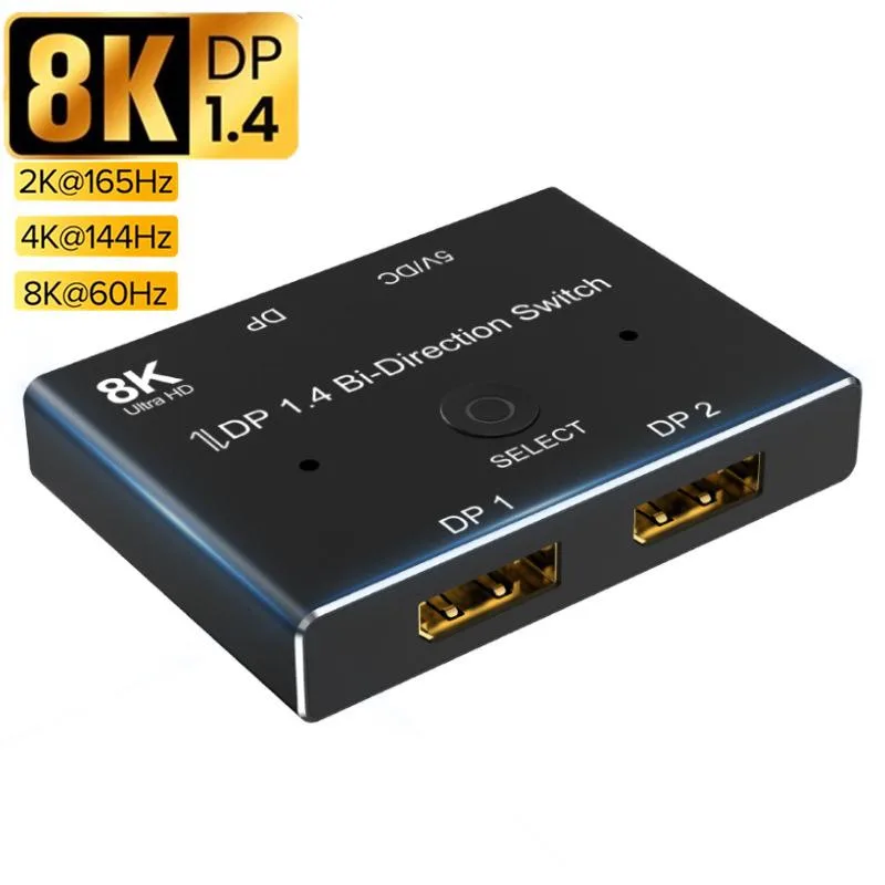 ESTONE ESTONE TJ-A009 DP 1.4 2-Port Bi-Directional Video Switch — product photo