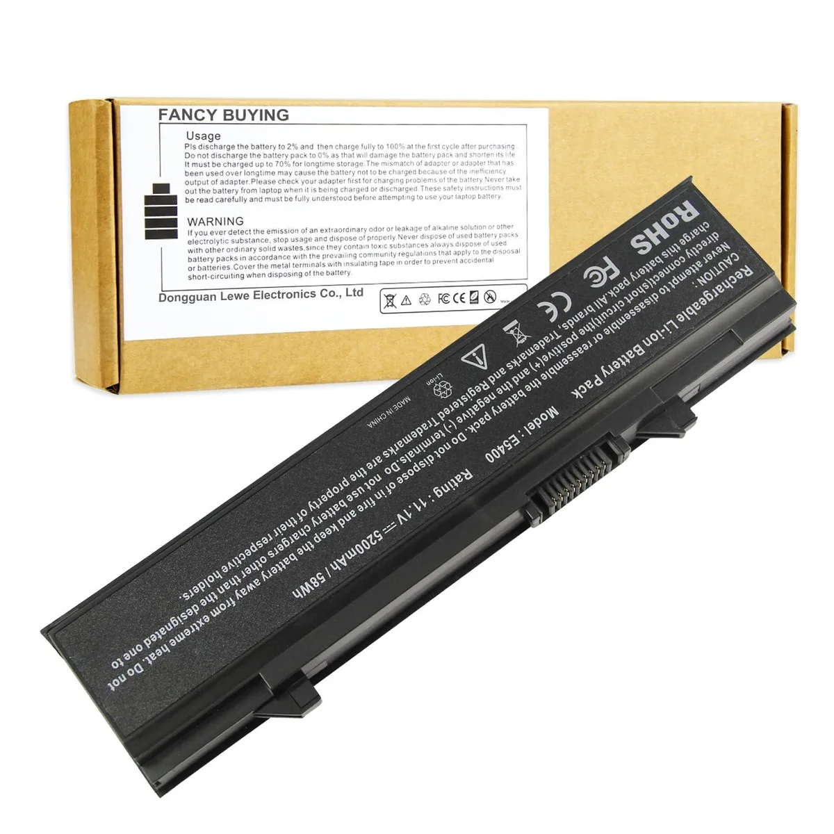  DELL E6400 11.1V 5200mAh 6-Cell Laptop Battery — product photo