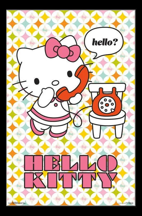 Posterazzi Hello Kitty poster print 22 by 34 inches on heavy stock paper
