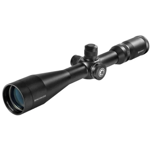 Black BARSKA 8-26x50 Benchmark rifle scope, matte finish, 17.83 inch length