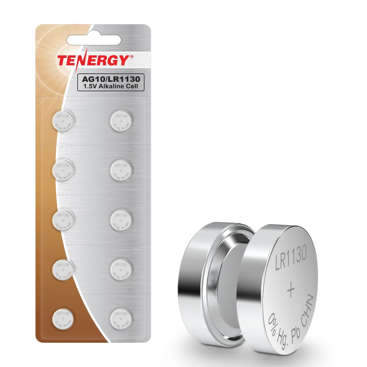No Sew No Sew AG10 LR1130 1.5V Alkaline Button Cell 10-Count — product photo