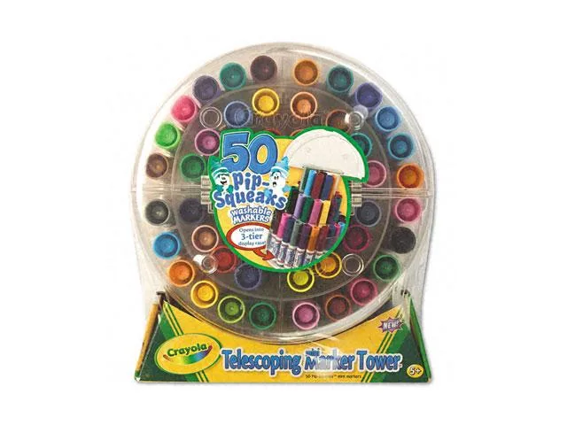 Crayola Crayola 588750 Telescoping Pip-Squeaks Marker Tower, 50 markers — product photo