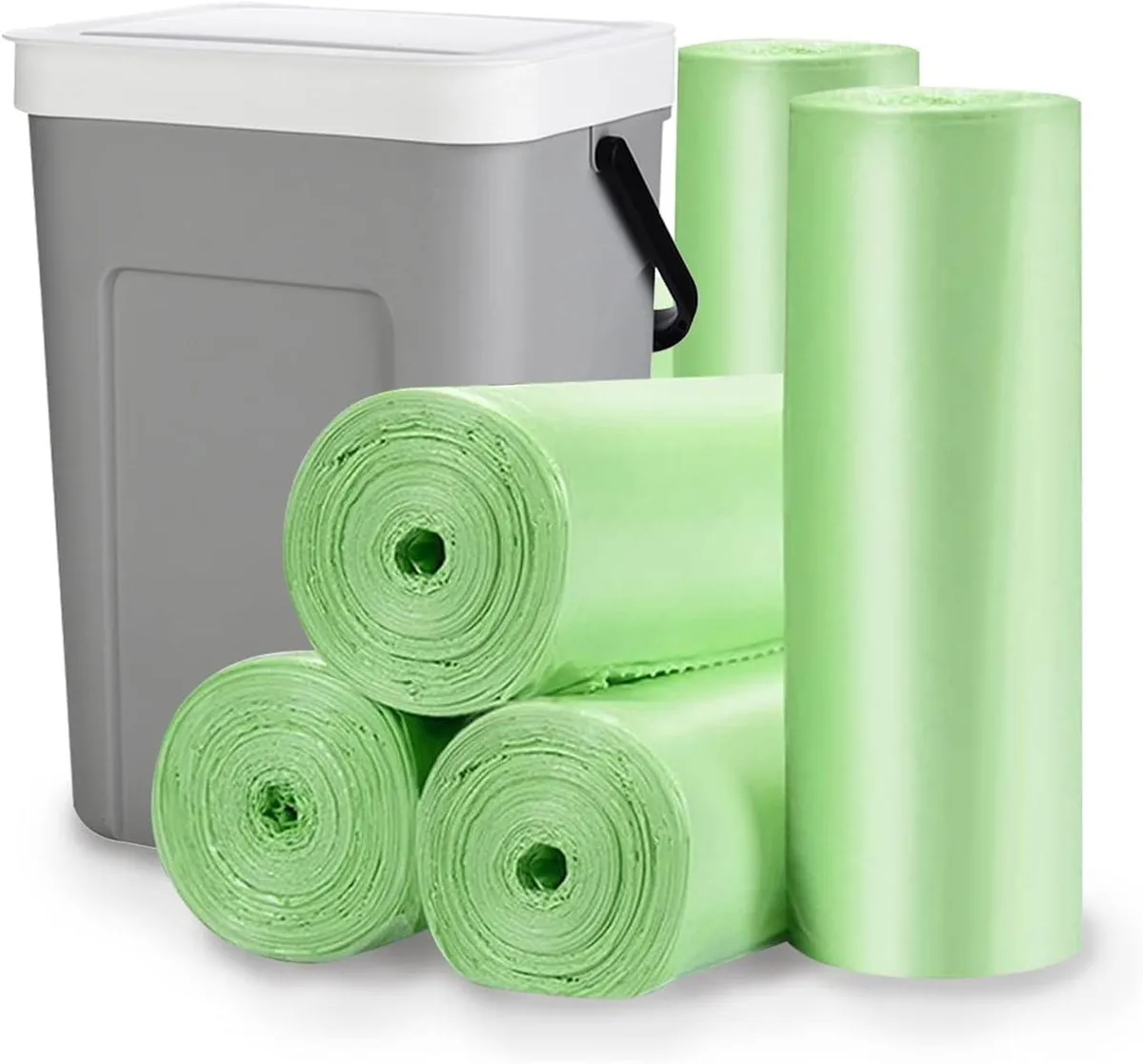  Wifpme Biodegradable Trash Bags 13 Gallon 100 Count Green 23.6x31.5in — product photo