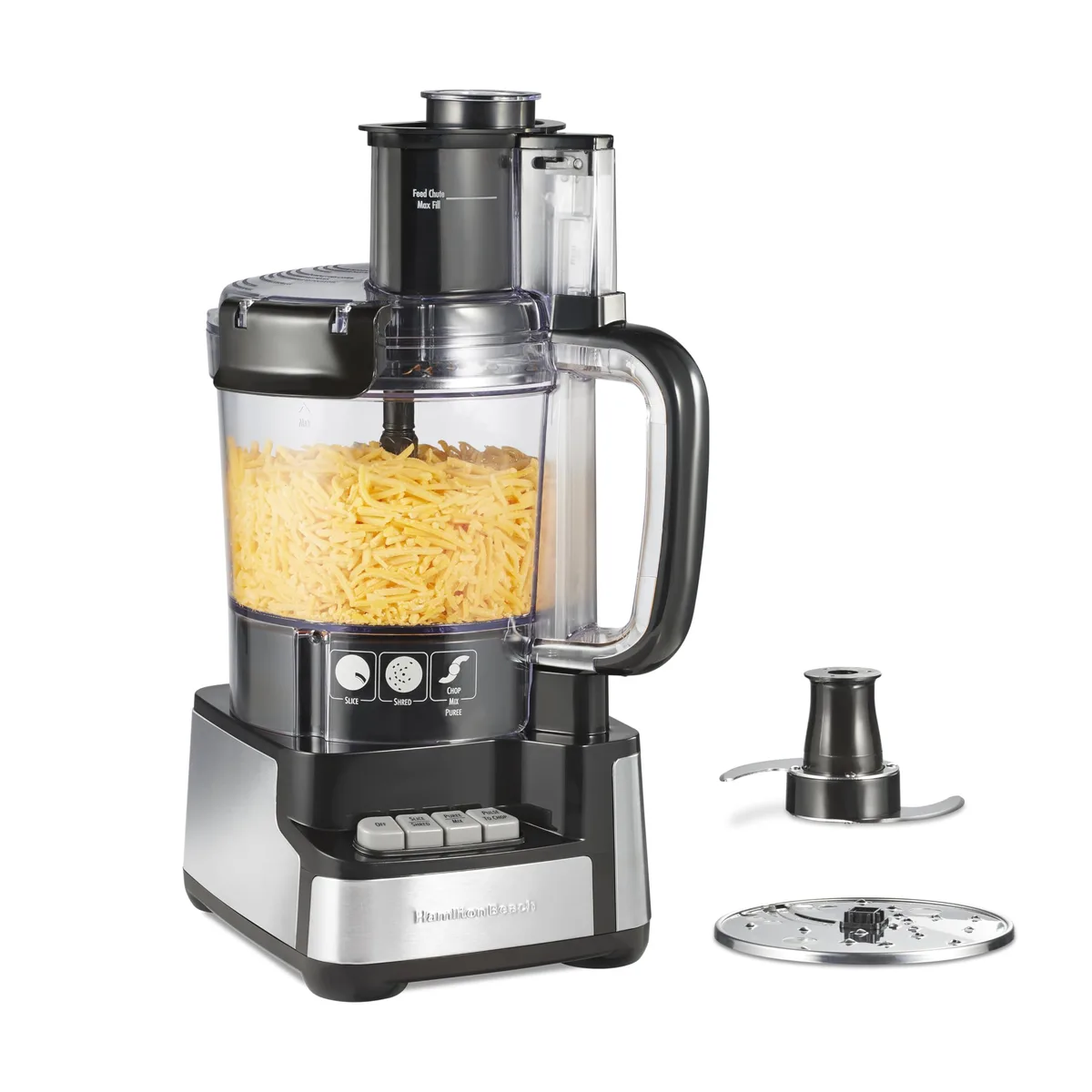  Hamilton Beach 70725A Stack &amp; Snap 12 Cup Food Processor 450W Black — product photo