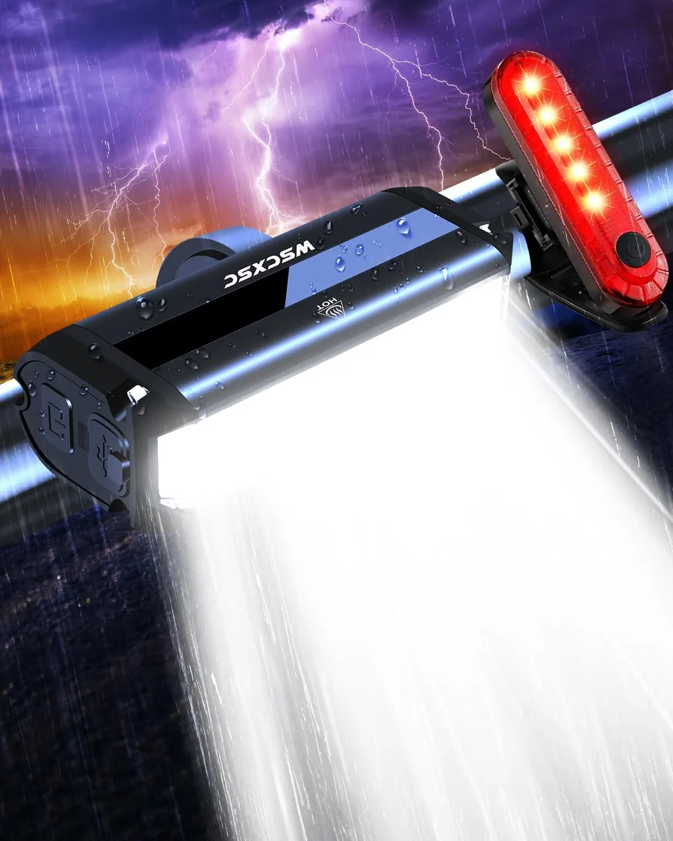  Hollywood Racks Bike Light 1200 lumens 1.53h runtime Silver — product photo