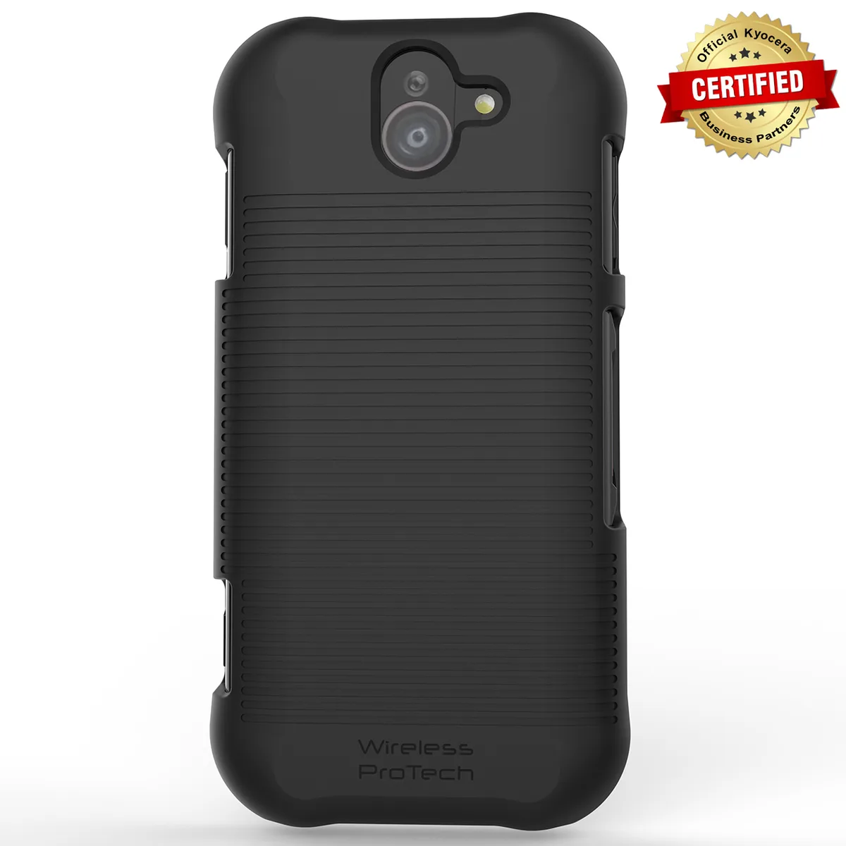 Wireless ProTECH Wireless ProTECH Hard Shell Case for Kyocera DuraForce Pro 2 E6910 E6920 Black — product photo