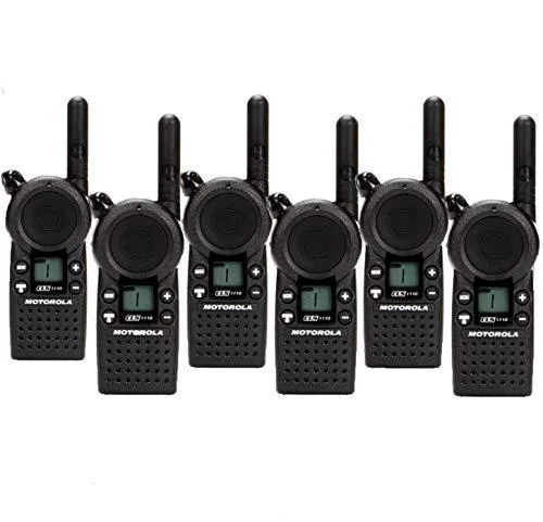 Motorola Motorola CLS1110 two-way radio 6-pack 18h battery — product photo