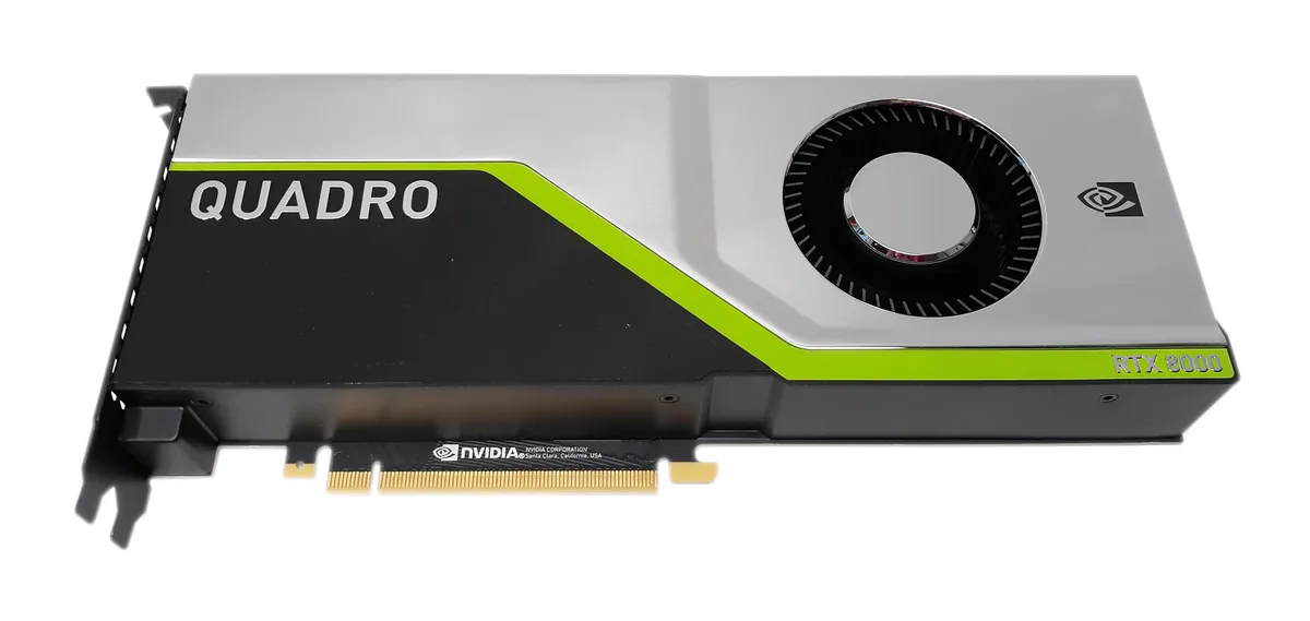PNY Technologies, Inc. PNY Technologies, Inc. 5.1 Quadro RTX 8000 48GB GDDR6 ECC workstation graphics card — product photo