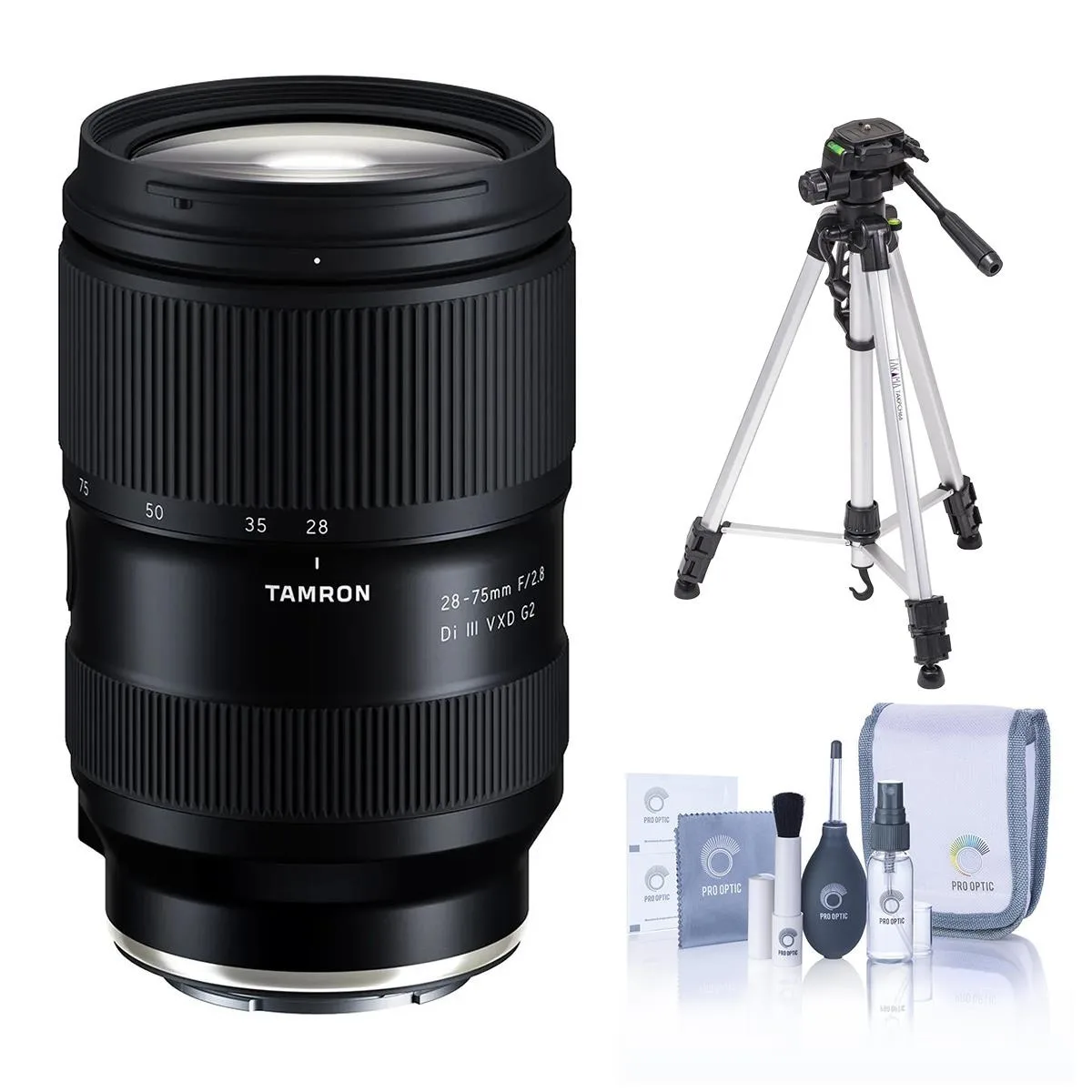 Tamron Tamron 28-75mm f/2.8 Di III VXD G2 Lens for Sony E with Tripod and Cleaning Kit — product photo