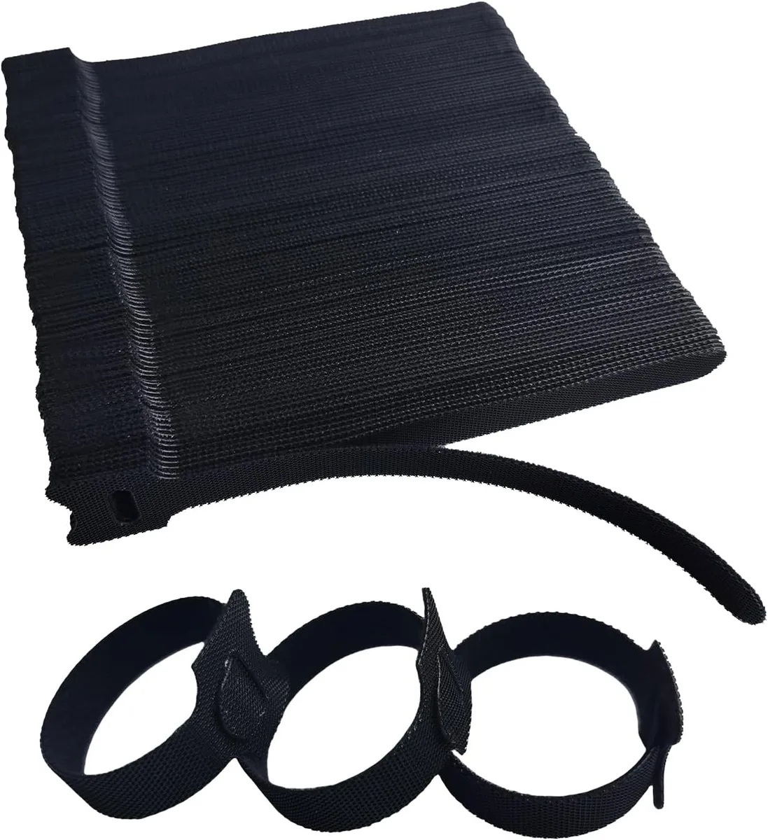 Ennovor Ennovor 200 PCS 6 Inches Black Reusable Cable Ties accessory — product photo