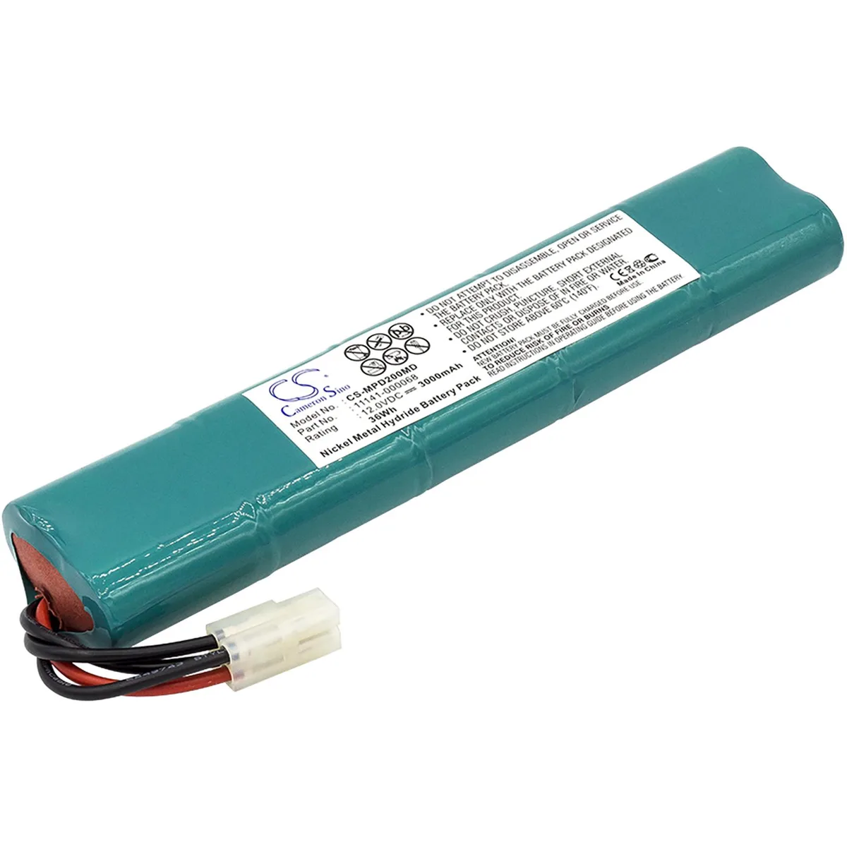 Cameron &amp; Co Cameron &amp; Co DS-CS-MPD200MD Ni-MH 12.0V 3000mAh Green battery — product photo