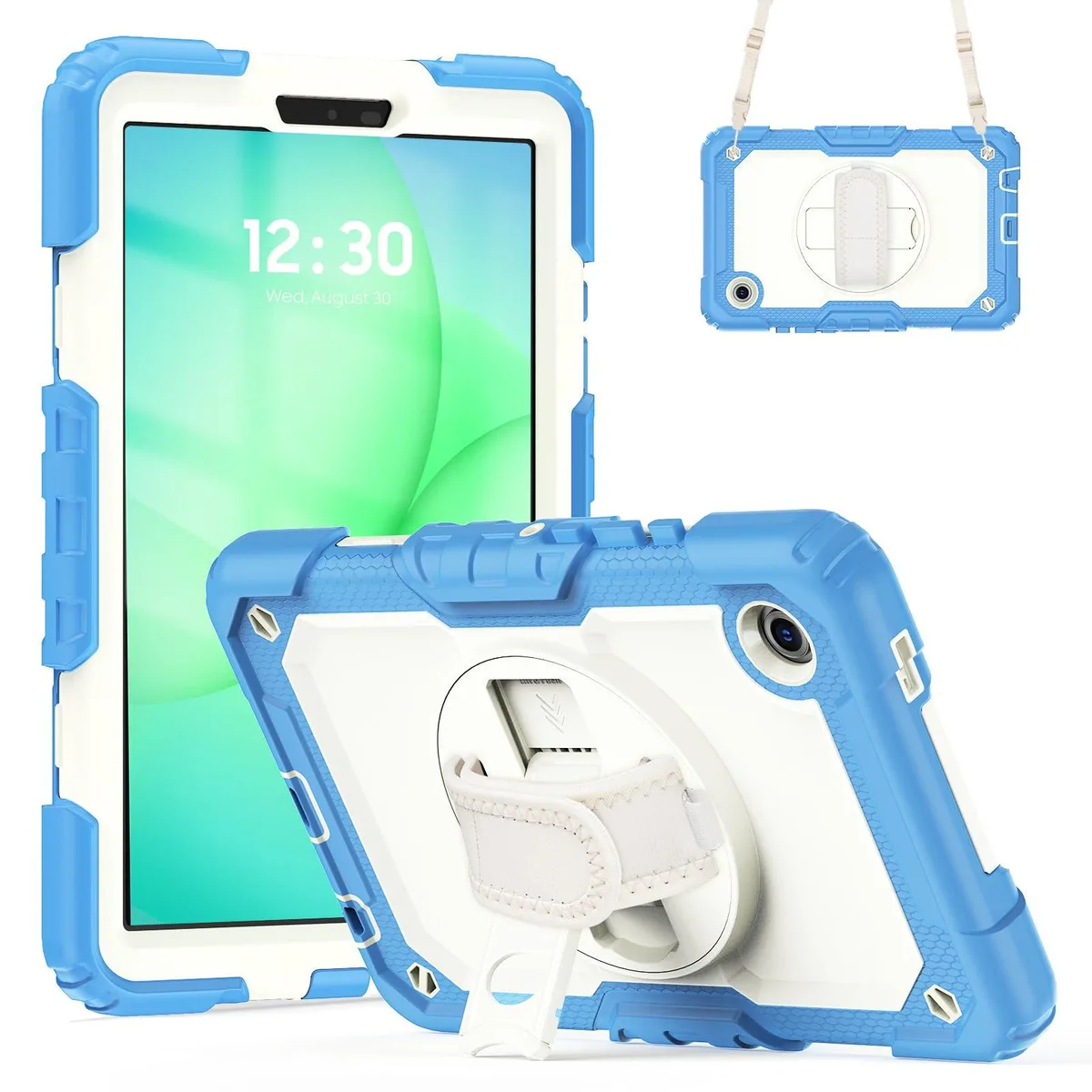 Timoom Timoom Heavy Duty Shockproof Case 360° Stand Straps Cyan Blue 8.7" Tab A11 2025 Tab A9 2023 — product photo