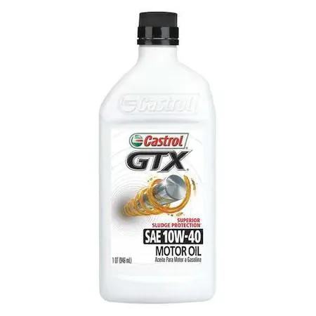 Amber conventional GTX engine oil in a one-quart bottle