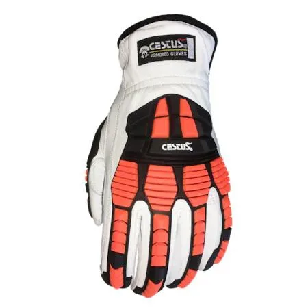 Cestus 3219 Deep Impact Cut360 3XL work gloves in supple goatskin leather with classic ranch cuff
