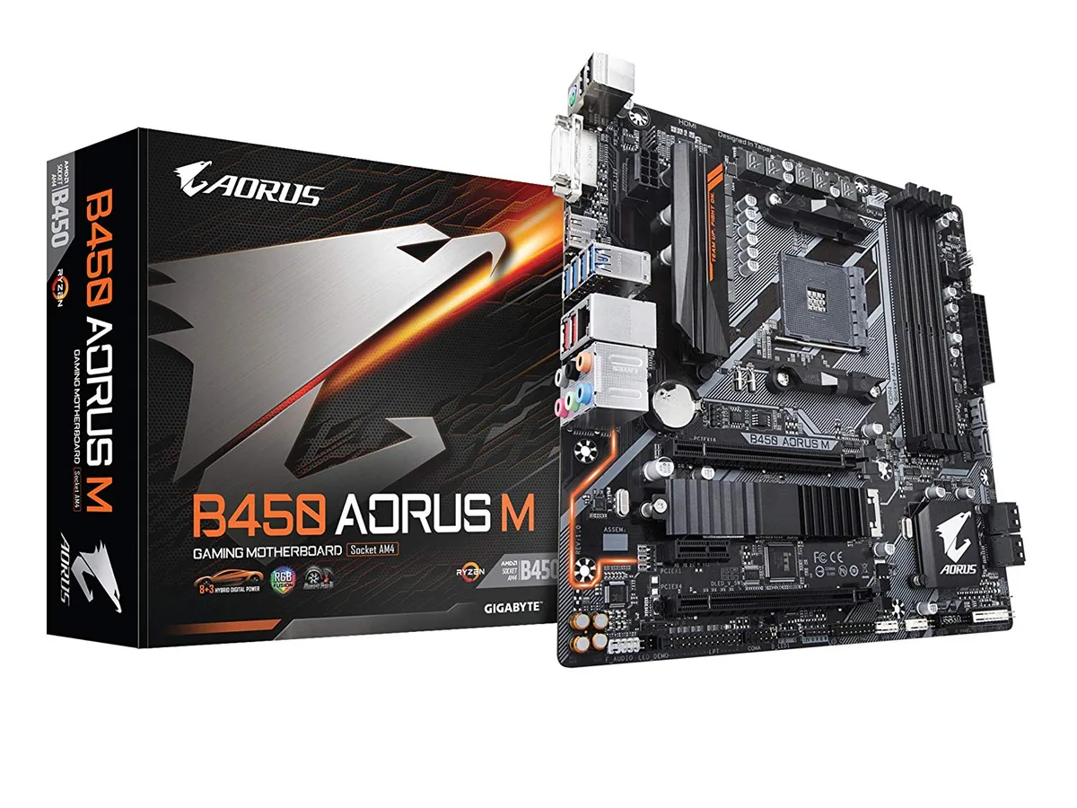 GIGABYTE GIGABYTE B450 AORUS M rev. 1.0 AMD motherboard — product photo