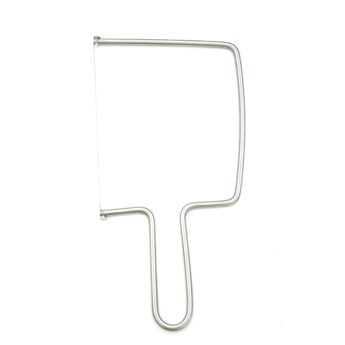 Stainless steel cheese slicer with wire blade and ergonomic handle
