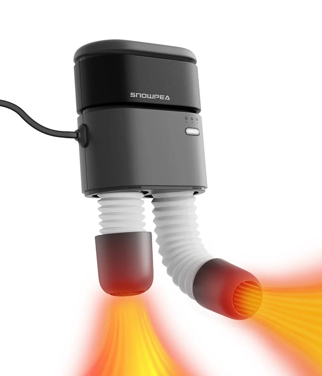  Snowpea Boot Dryer Hot Air 11.8in Extendable Hoses Grey — product photo