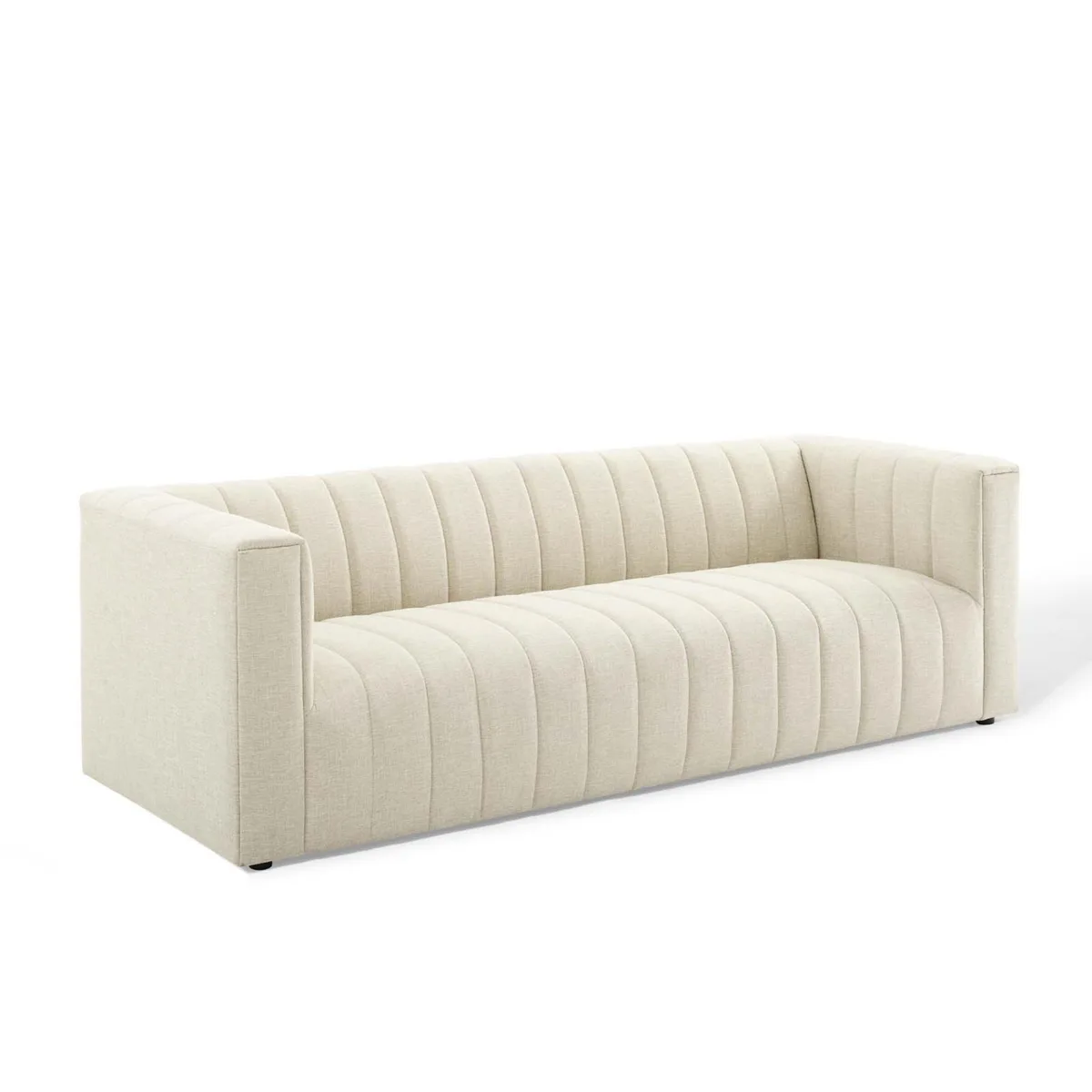 Modway Furniture Modway Furniture Reflection Channel Tufted Sofa Beige 91W 28H 35D 1323lb — product photo