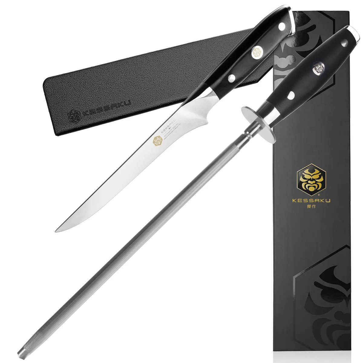 Kessaku Kessaku KES99005 6" Boning Knife & 10" Honing Rod Set — product photo